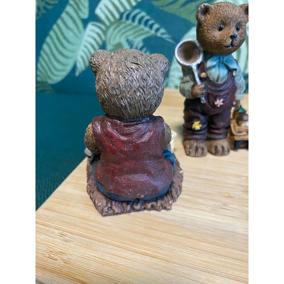 Lot of Vintage Poly Bear Figurines M.VP. Designs Teddy Bears (6) - Picture 4 of 10